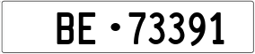 Trailer License Plate